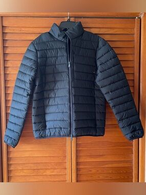 SAVE THE DUCK MEN'S PUFFER JACKET MOD. ERION IN BLACK. Size S Men 
#362